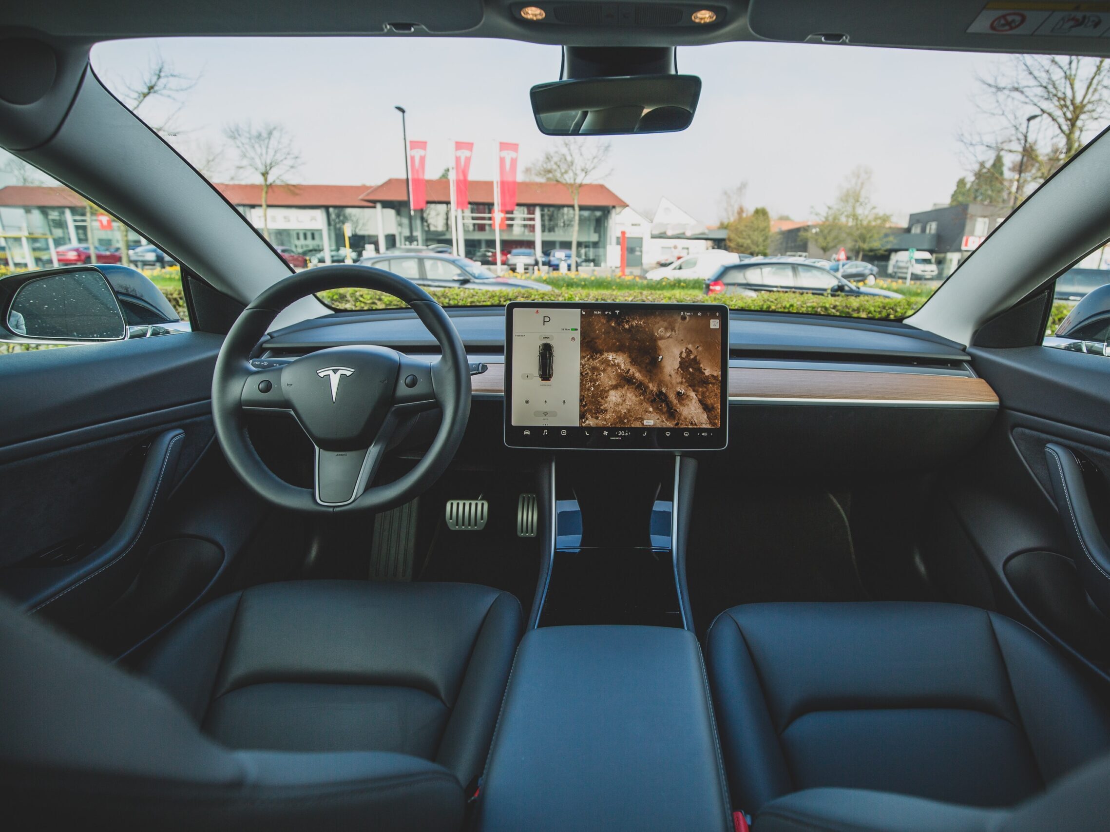 black car interior 