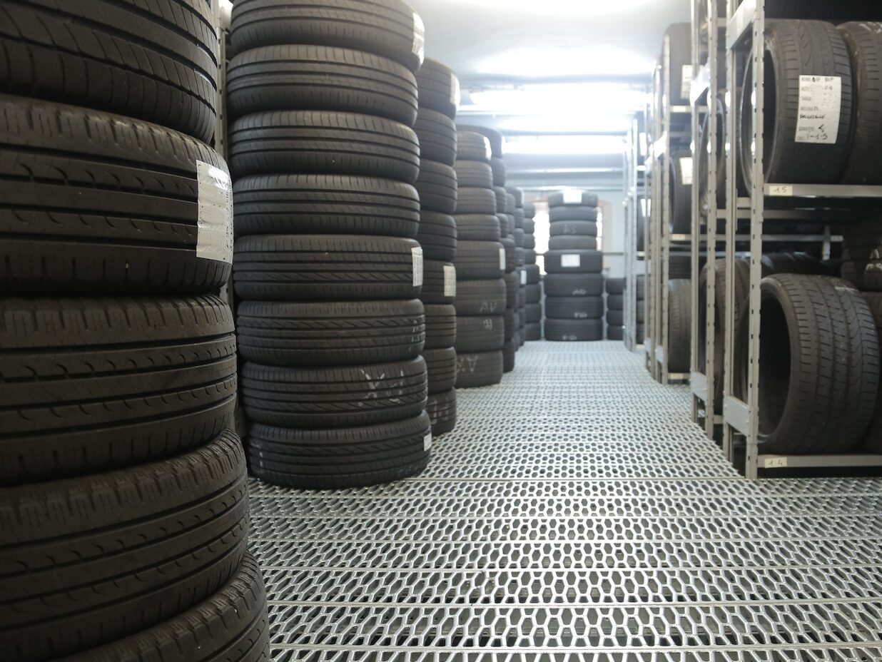 Stack of Rubber Tires