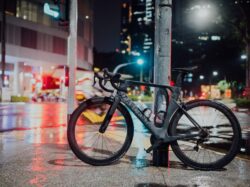 black and gray bicycle on road during daytime