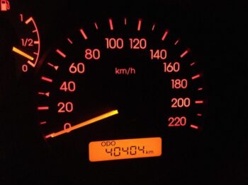 odometer, car, dashboard