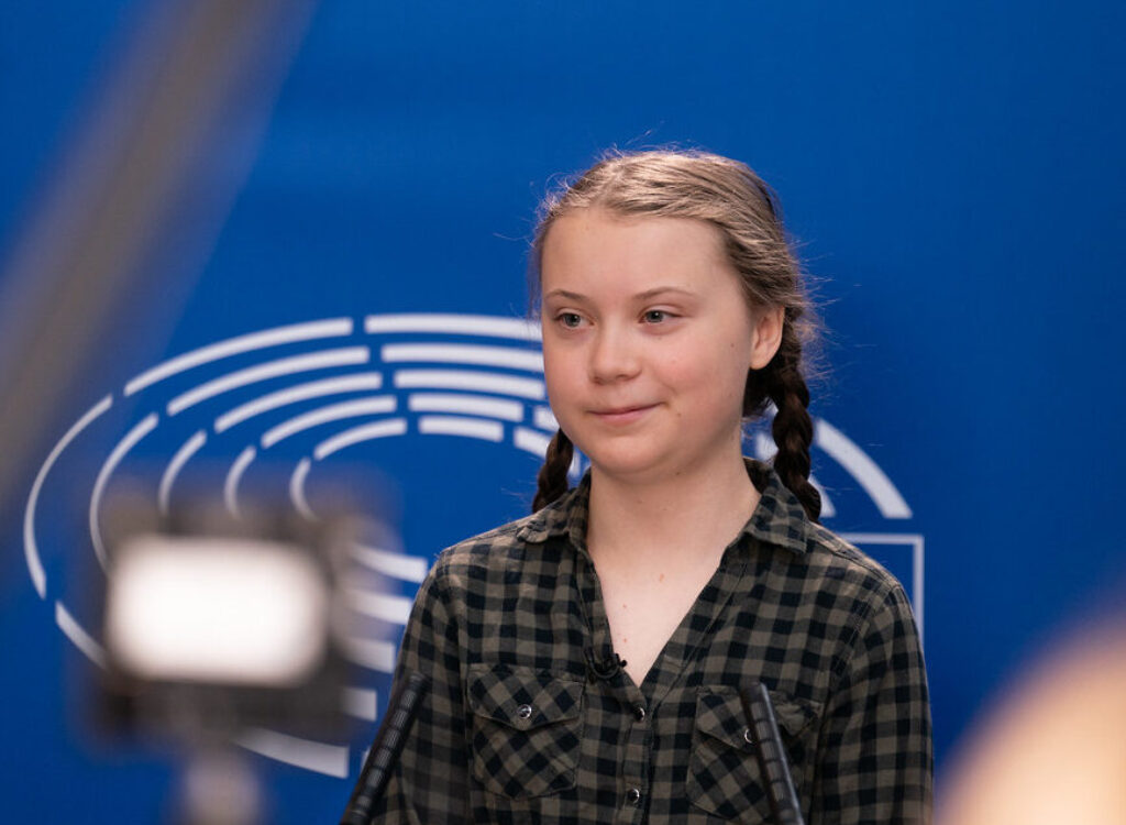 Greta Thunberg at the Parliament