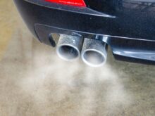 Smoke Coming from the Exhaust Pipes