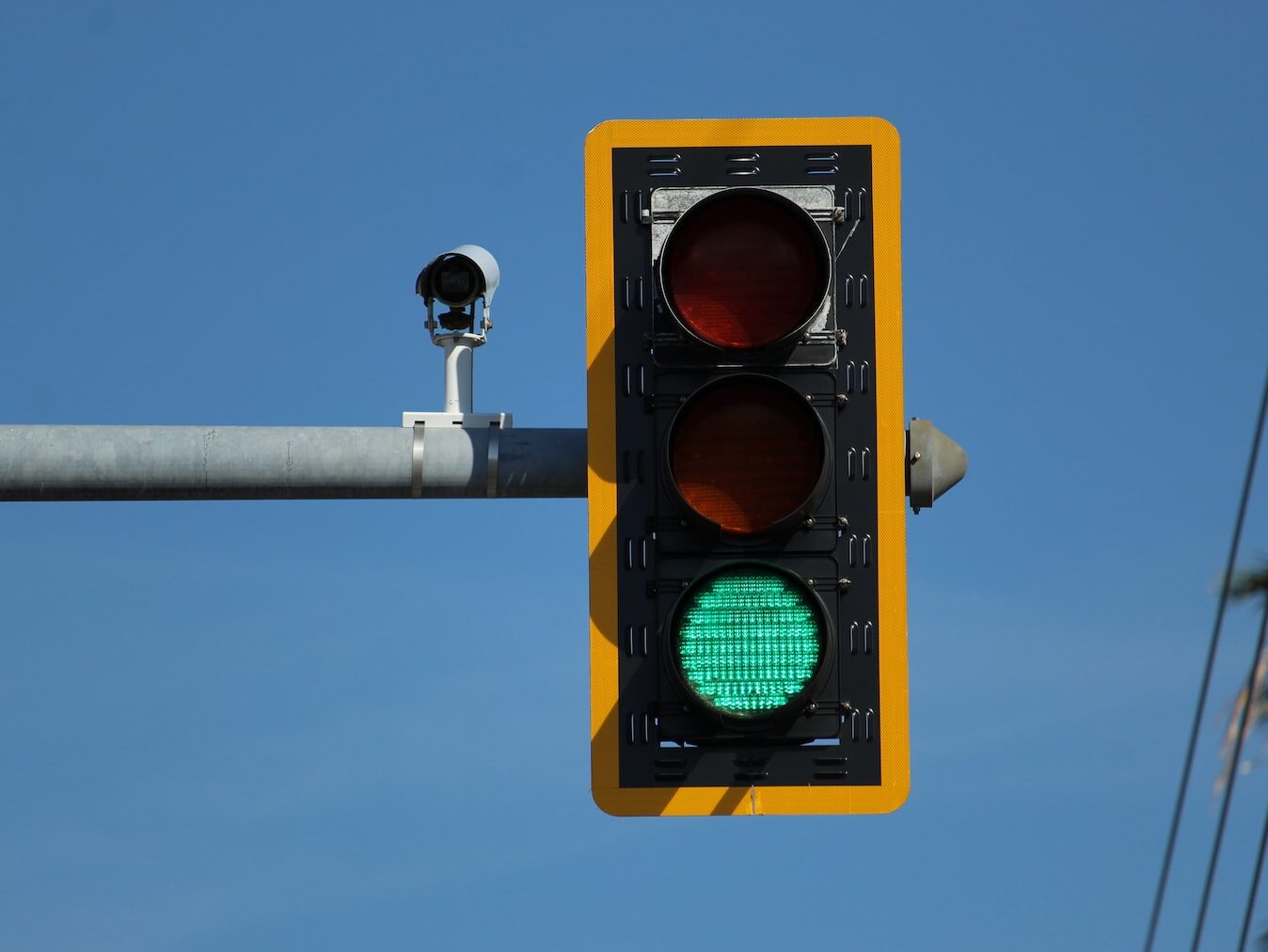 traffic light with red light