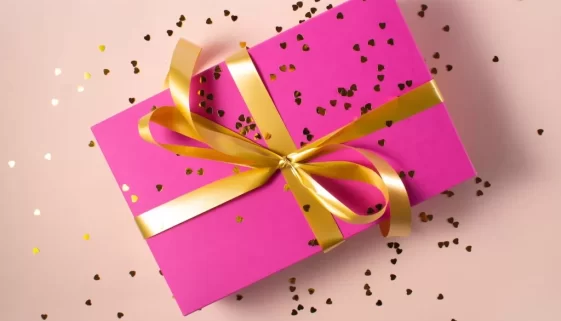 wrapped gift box