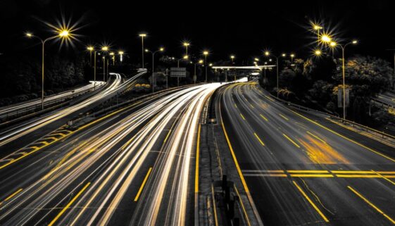 highway at night