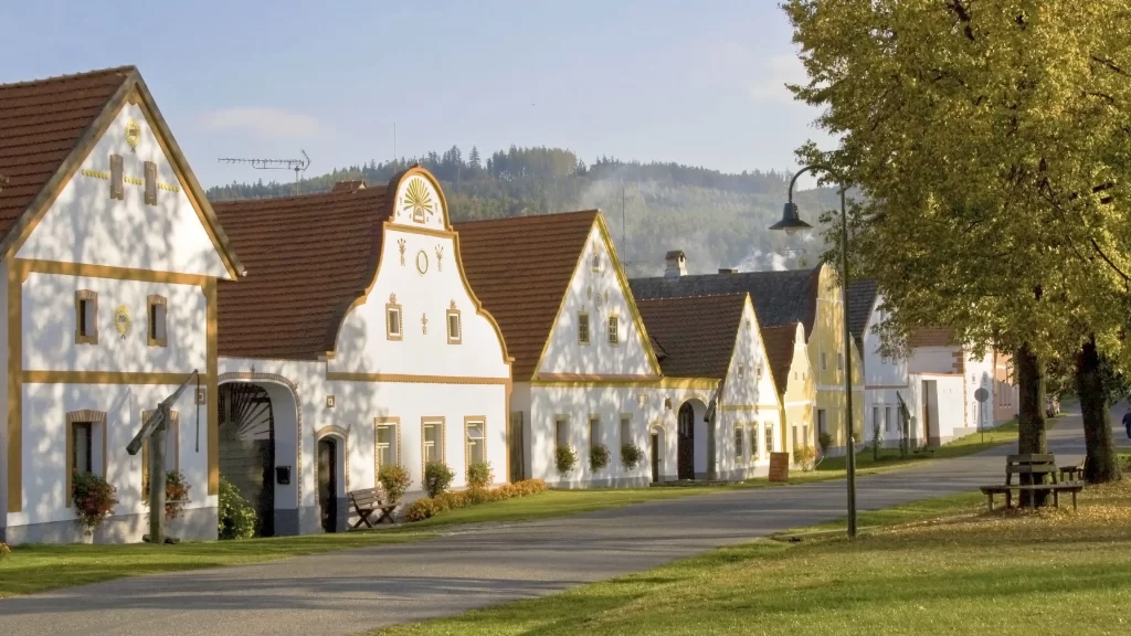vesnice Holašovice v Česku