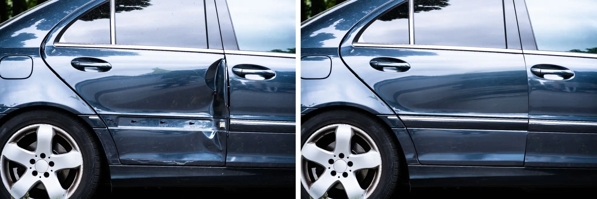 Bourané a opravené auto