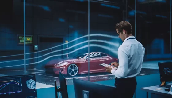 Testování aerodynamiky automobilu