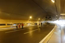 Tunel Blanka během slavnostního otevírání.