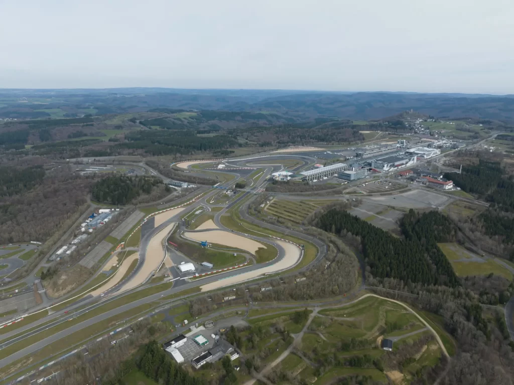 Letecký pohled na Nürburgring