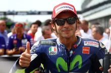 Valentino Rossi na MotoGP v Brně.