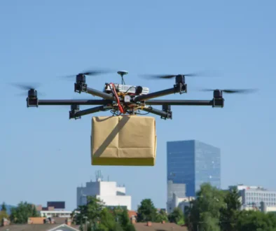 Dron nesoucí zásilku