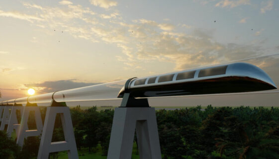 Ilustrace hyperloopu