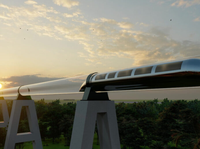 Ilustrace hyperloopu
