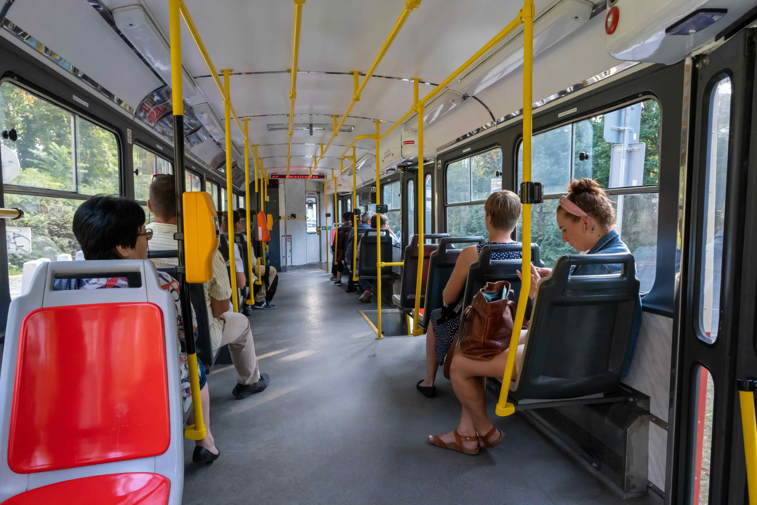 Interiér tramvaje