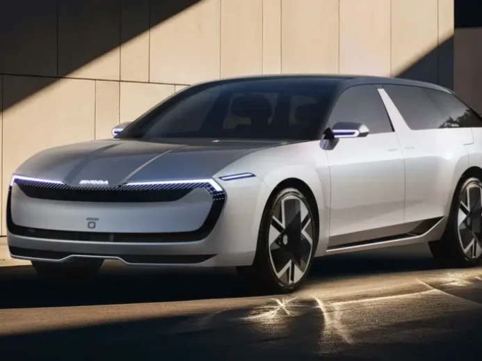 Futuristické tvary nového vozu nezapřou svůj škodovácký původ Škoda Vision O