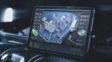Render návrhu elektromobilu
