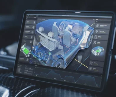 Render návrhu elektromobilu