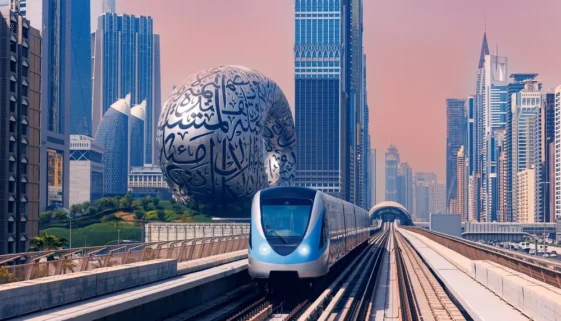 Fotografie Dubajského metra