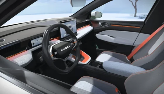 Minimalistický interiér nové Škody Epiq