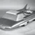 Původní černobílá fotka s návrhem modelu Ford Nucleon.
