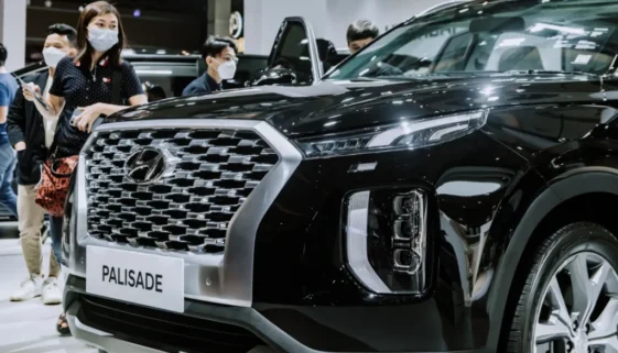 Hyndai Palisade na jedné ze svých prvních přehlídek.