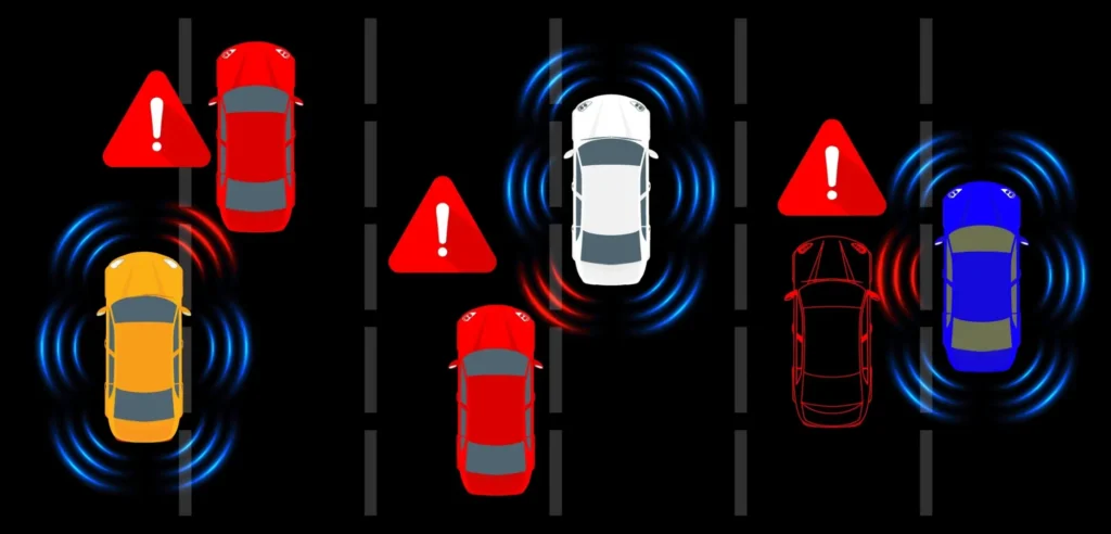 - MotorGuru.cz Schéma sensorů blízkosti aut