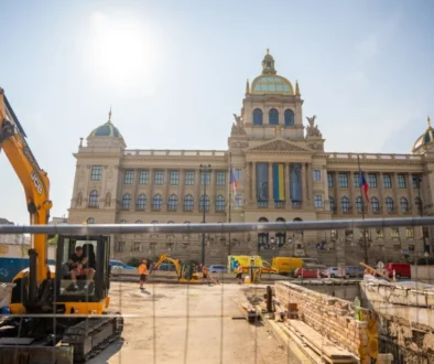 Práce na Václavském náměstí