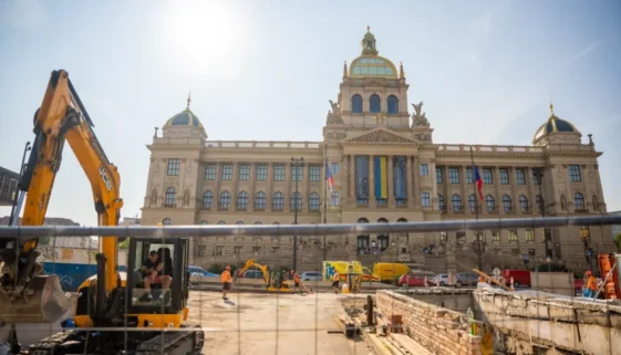 Práce na Václavském náměstí